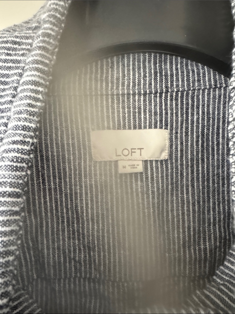 Striped Drawstring Funnel Neck Jacket - Gray - Picture 8 of 10